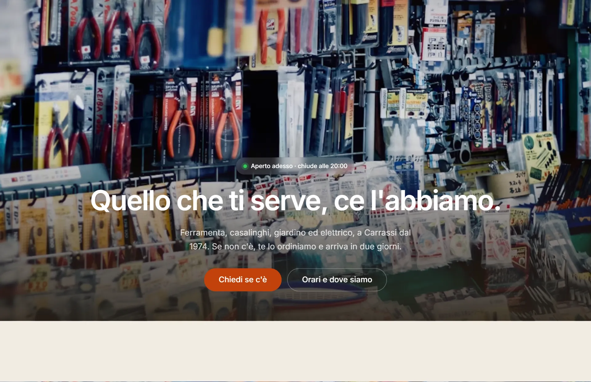 Anteprima del sito Casalinghi Marangi su computer