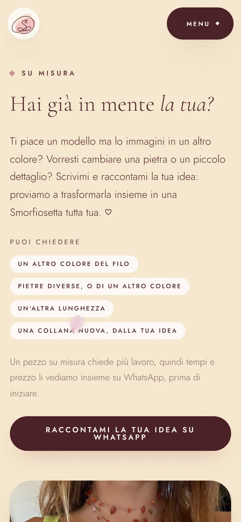 Schermata 3 del sito Smorfiosette
